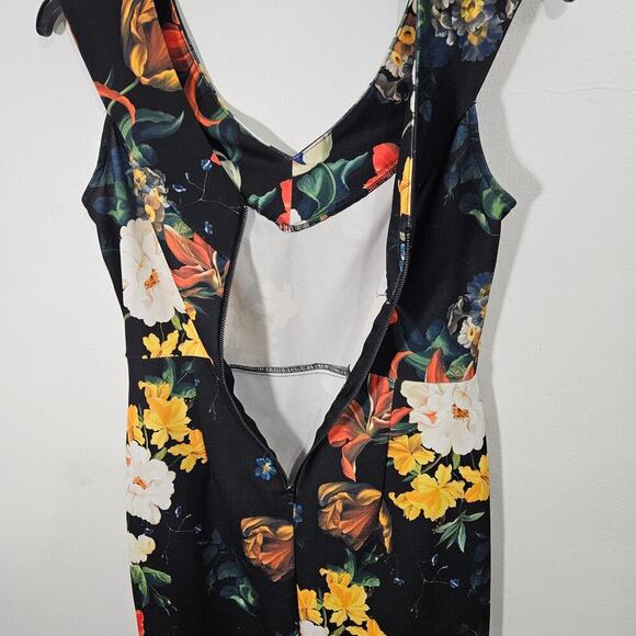 New York & Company Floral Knee-Length Bodycon Sleeveless Dress Sz Small Stretchy - Picture 7 of 10